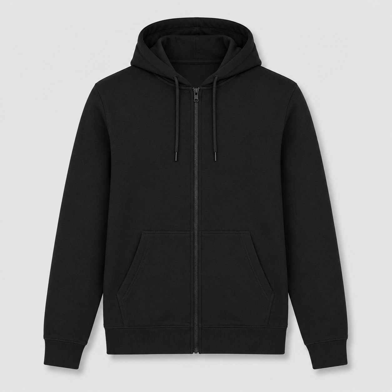 Basic Zip-Hoodie inkl. DTF Logodruck