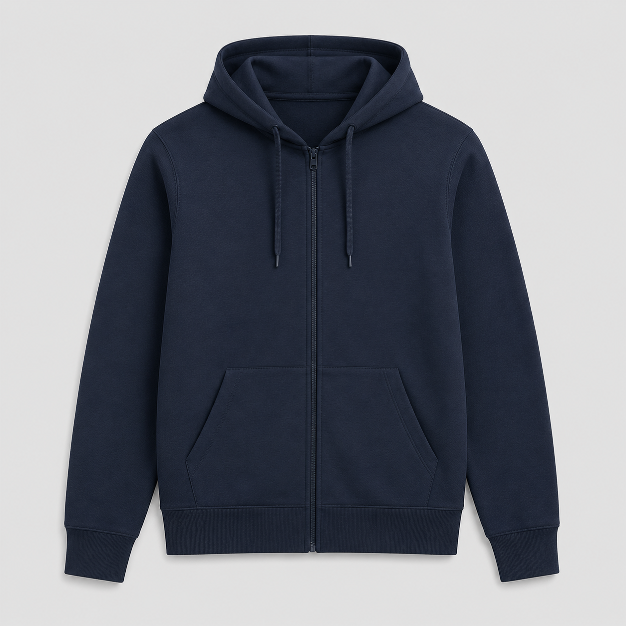 Basic Zip-Hoodie inkl. DTF Logodruck